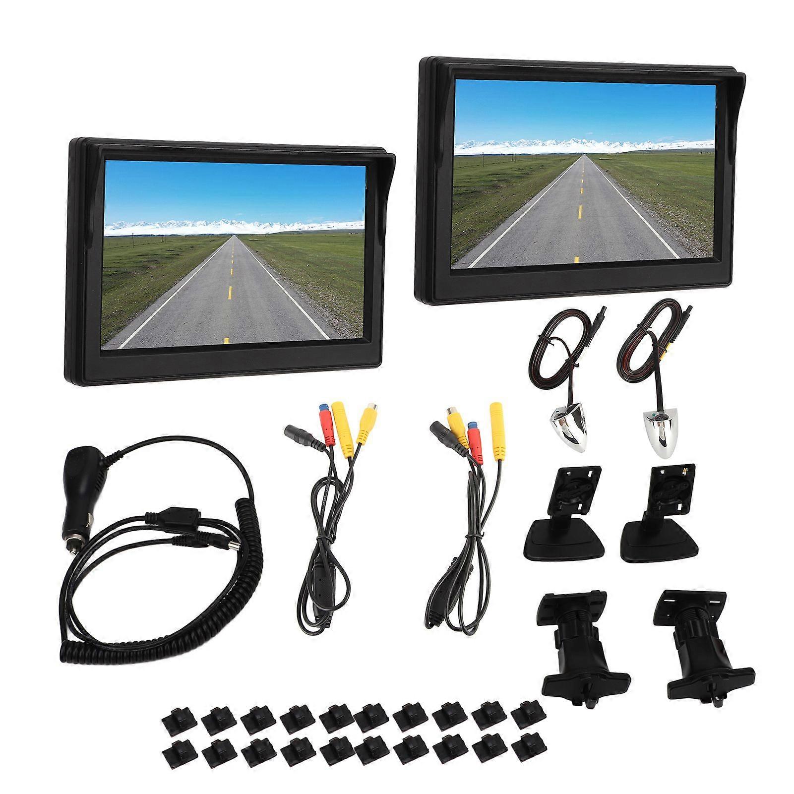 Backup camera system kit 5inch TFT LCD DC12V 24V