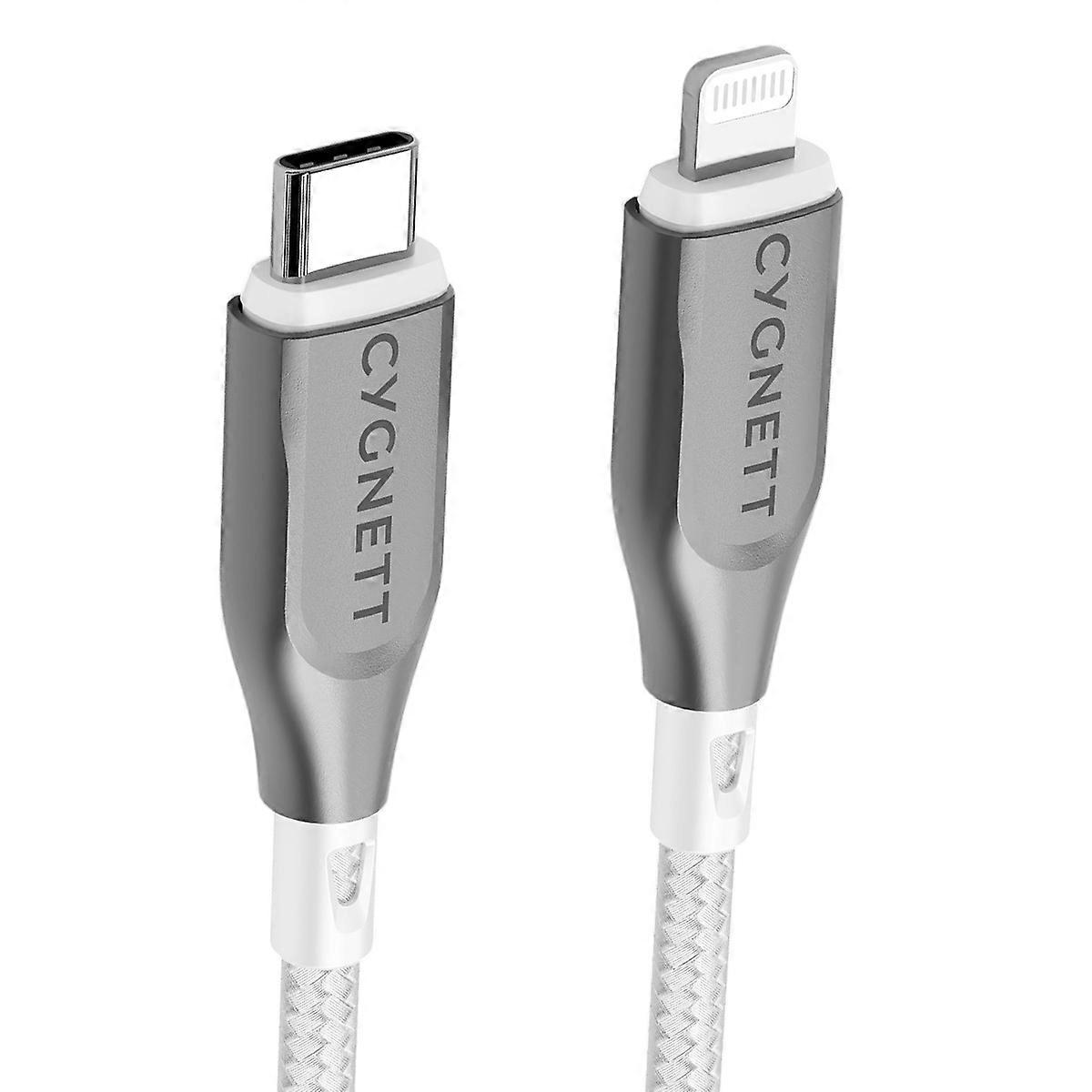 Câble Lightning vers USB-C série 30W Charge et synchronisation blindées 2m, blanc