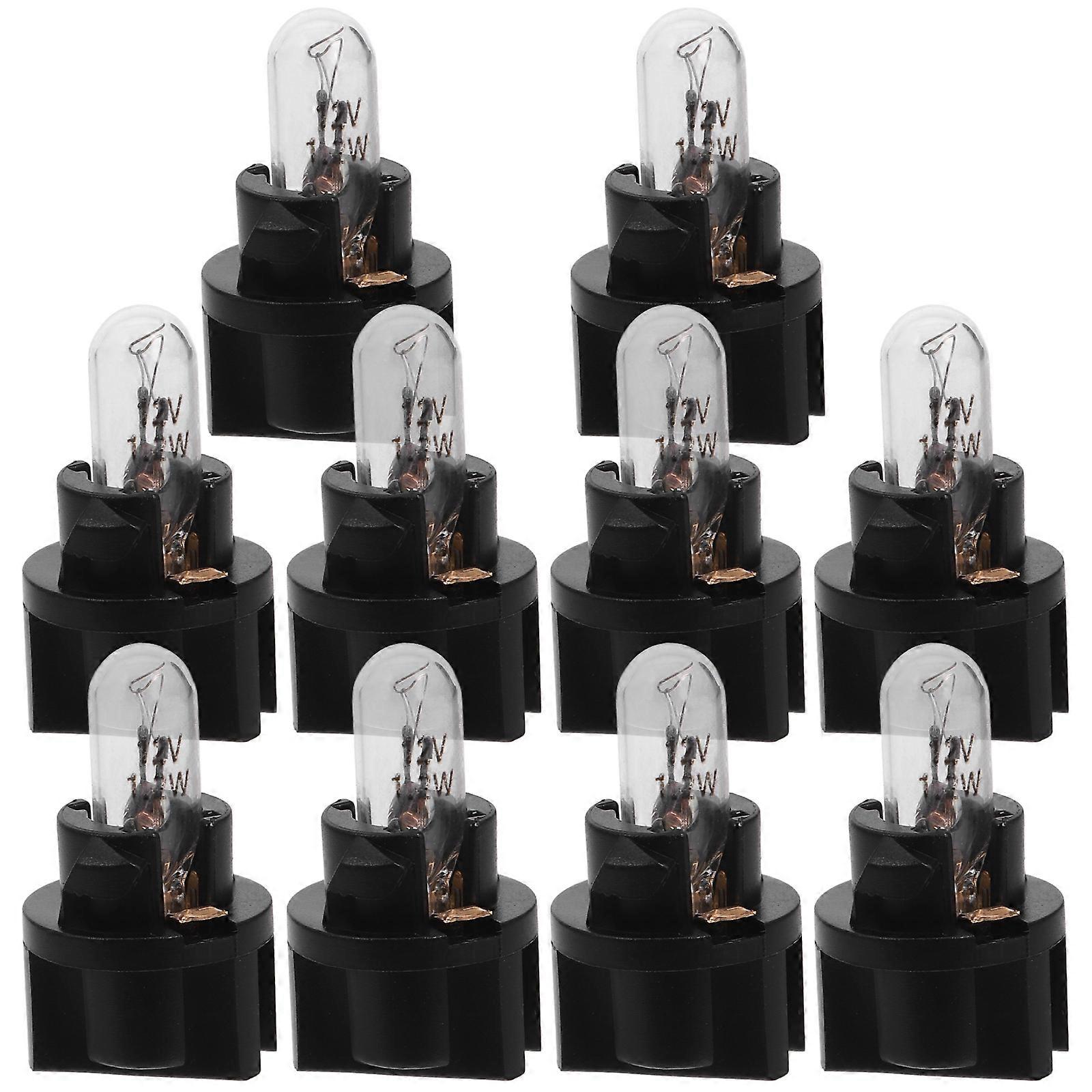 Auto Instrument Led Bulb Socket Dashboard Light Accessories High Brightness Illumination 10Set