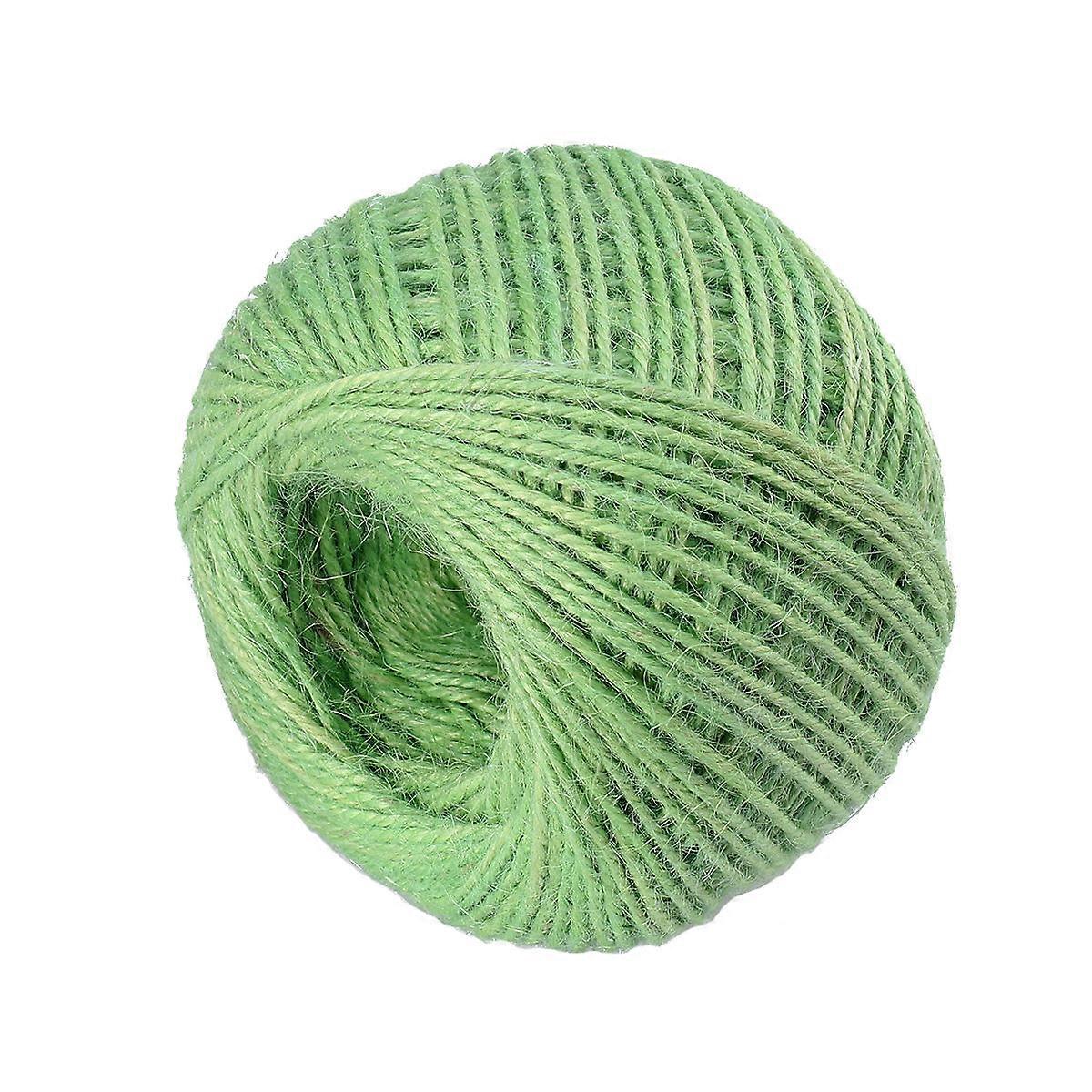 Hemp Cord Jute Rope Natural Twine String for Decoration Use 100m Light Green