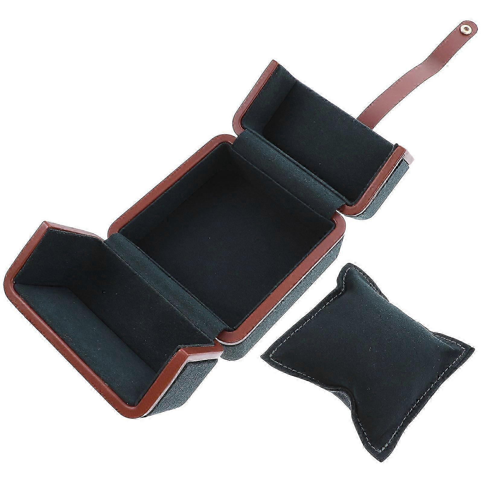 Jewelry Case for Traveling Large Capacity Storage Box 10.2X10.1CM Double Open Design 1Pack