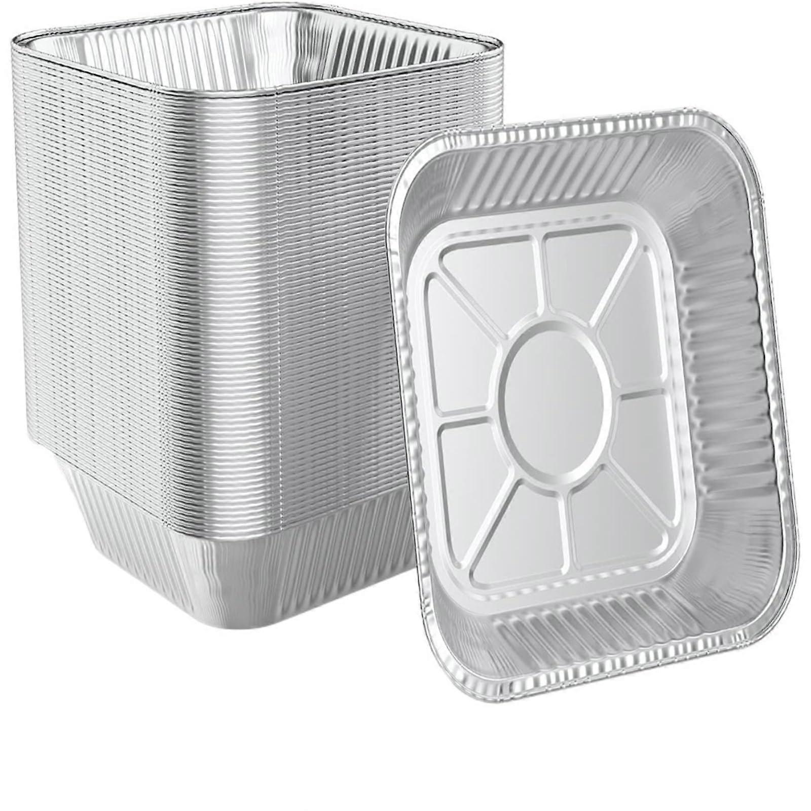 20 cm Aluminum Foil Air Fryer Liners, Square Oven Baking Tools, Food Storage Containers, 30 Pieces