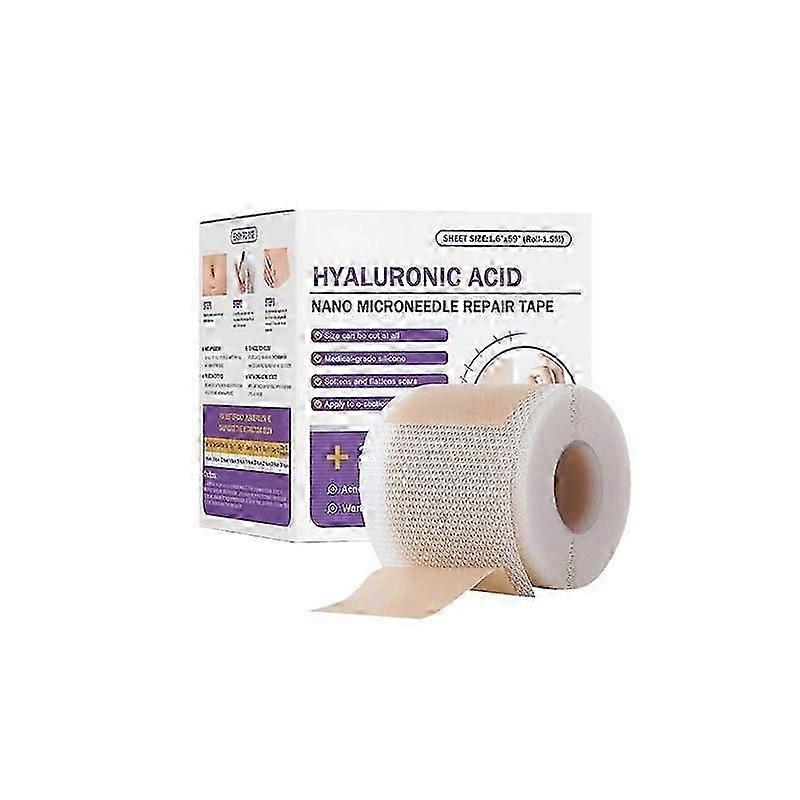 Hyaluronic Acid Nano Microneedle Repair Tape, Silicone Tape For Scars, Reusable Medical Grade Silicone Scar Tape for C-Section