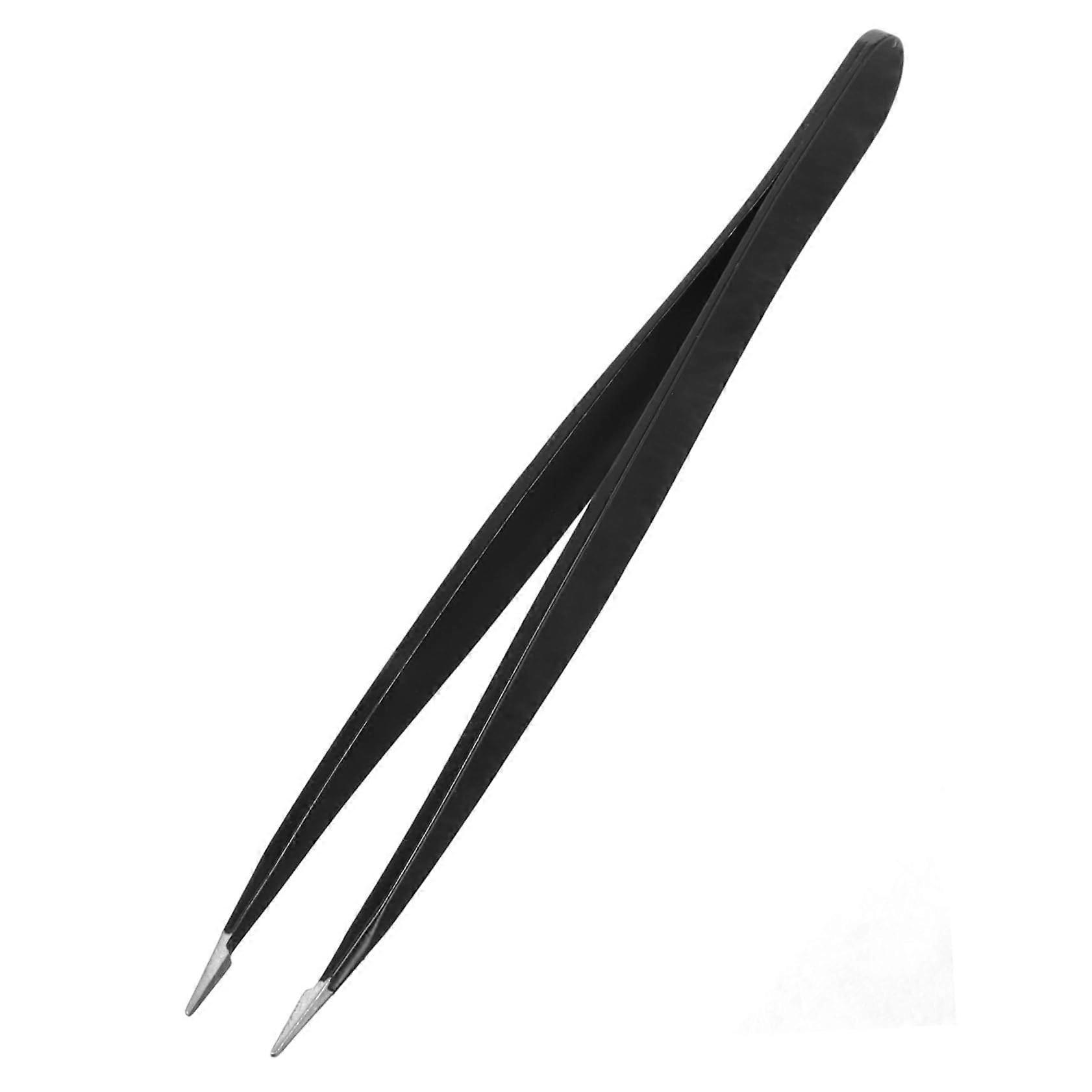 ملاقط مشبك الحاجب المصنوعة من الفولاذ المقاوم للصدأ لملحقات الرموش ، ملاقط الحاجب للعناية بالحواجب ، ملاقط مشبك رمش من الفولاذ المقاوم للصدأ باللون الأسود.