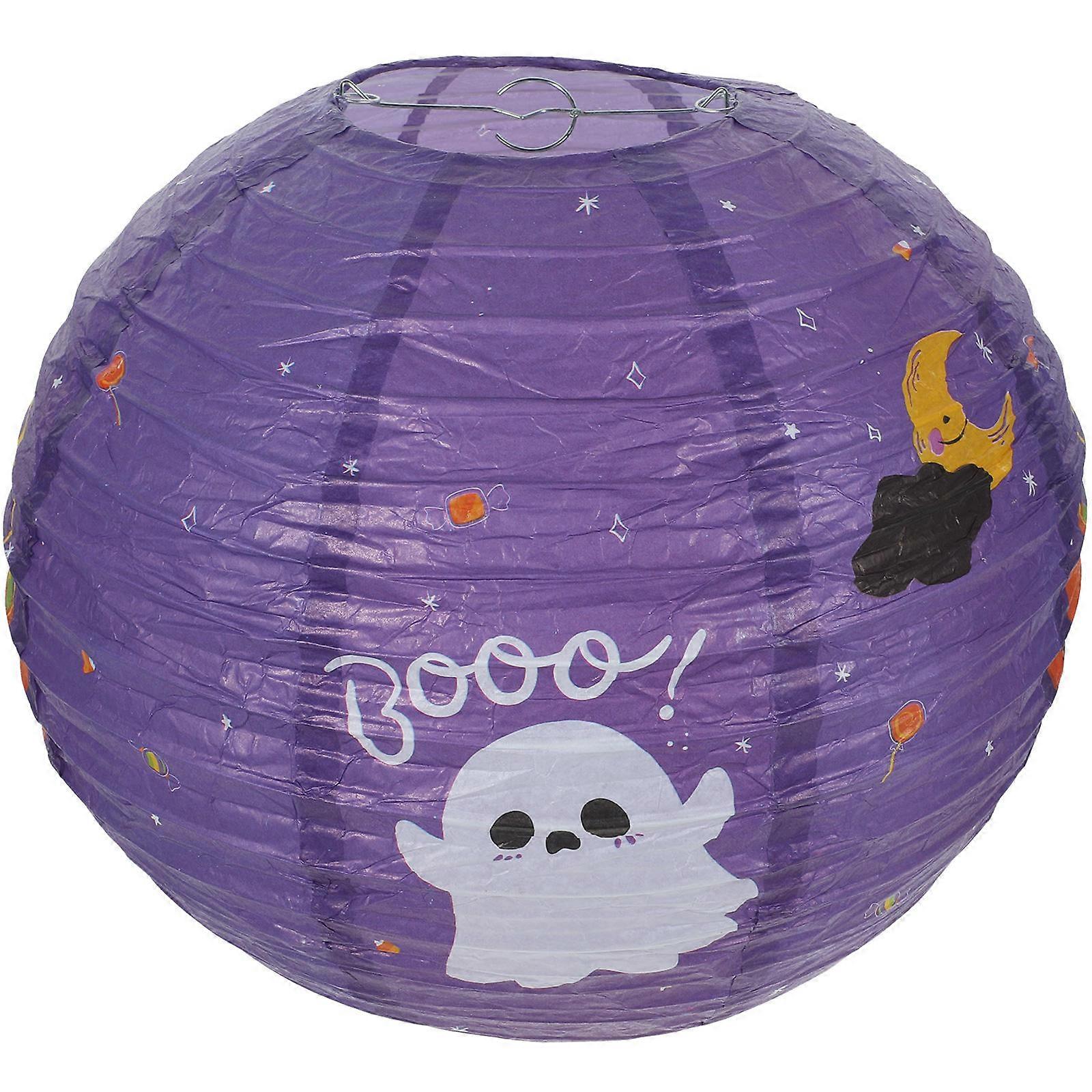 Decorative Hanging Lantern For Halloween Party Inside And Outside With 12 Inches Diameter For Families 1 Piece