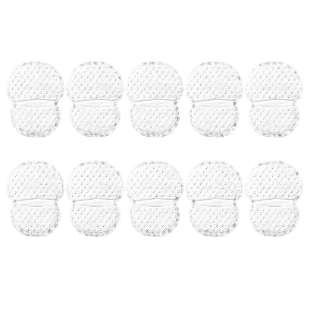 Sweat Absorbing Underarm Pads 10Pcs White Adhesive Liners for Clothing Everyday Use Prevent Yellowing