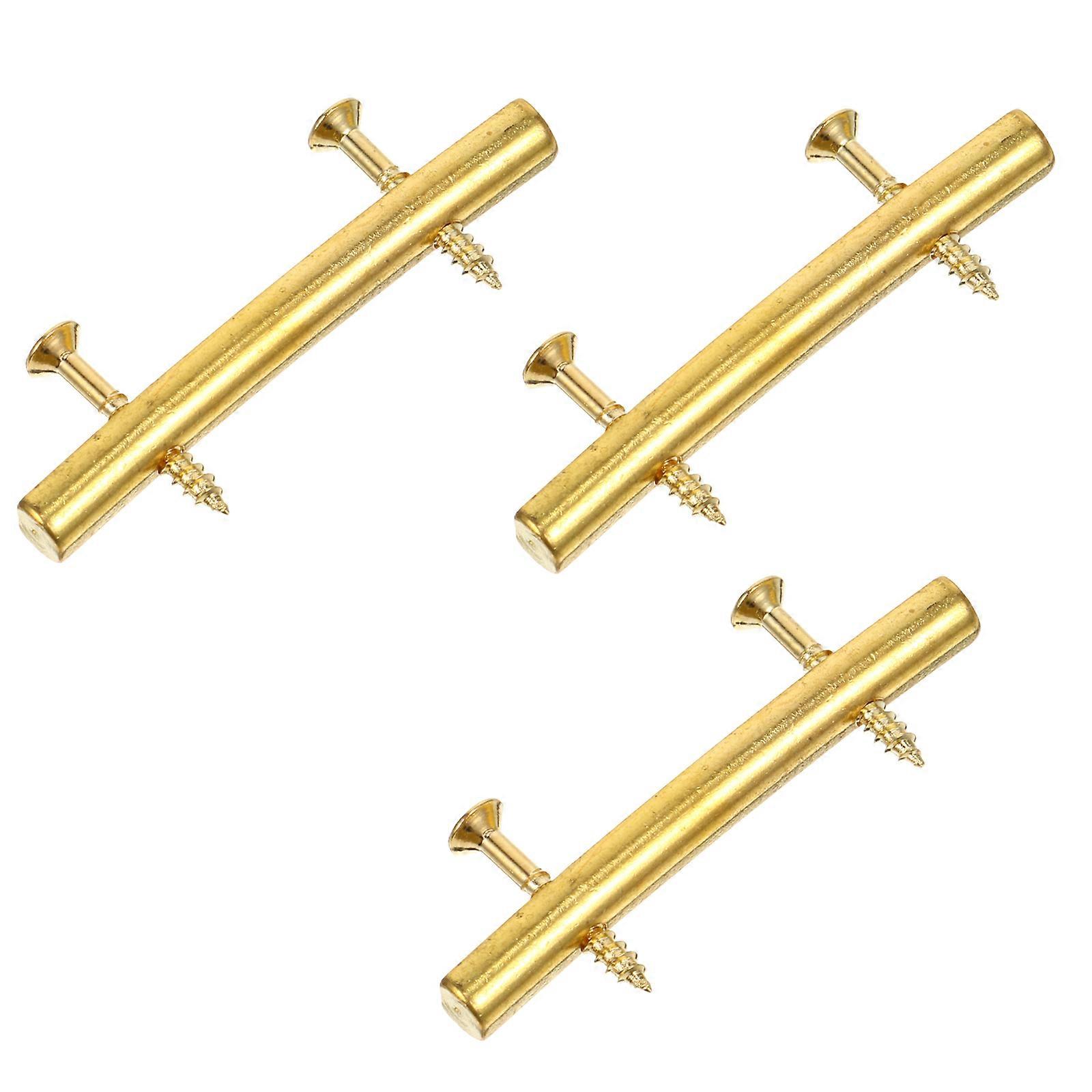 3 Sets Guitar Pressure Chord Rods in Silver Zinc Alloy for Instrument Accessories Lightweight and