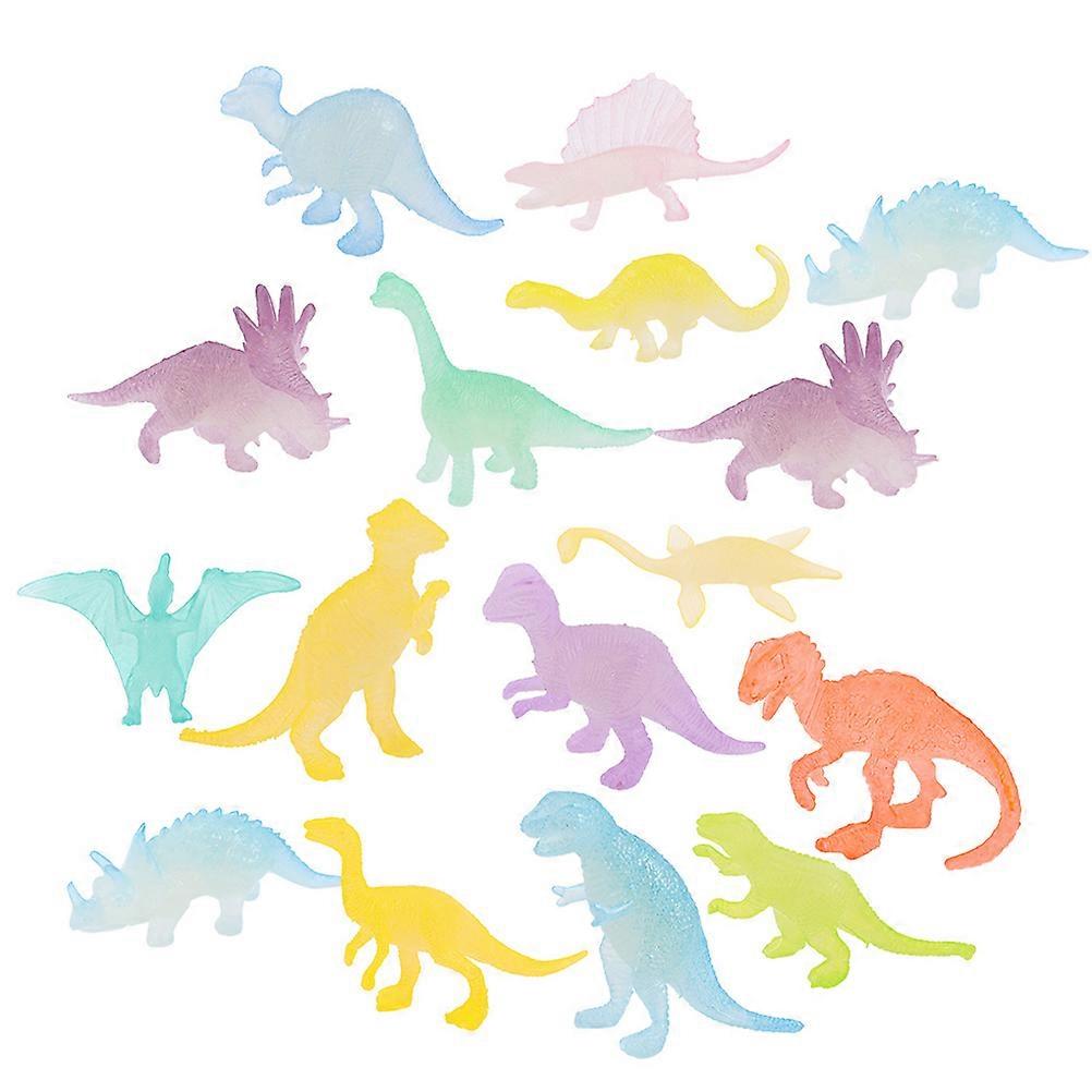 Glow in the Dark Dinosaur Models – 16pcs Realistic Mini Figures for Party Favors, Cognitive Learning & Creative Play