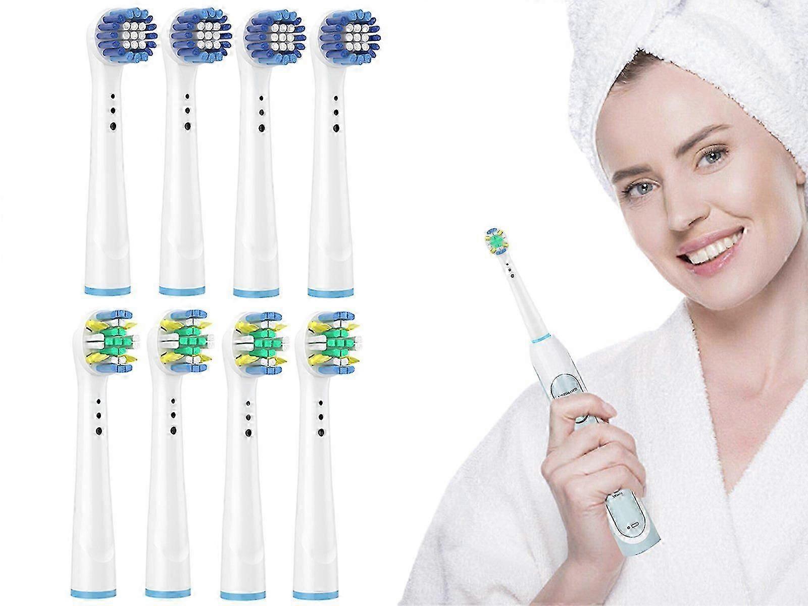 8Pcs Electric Toothbrush Replacement Heads Compatible with Oral B