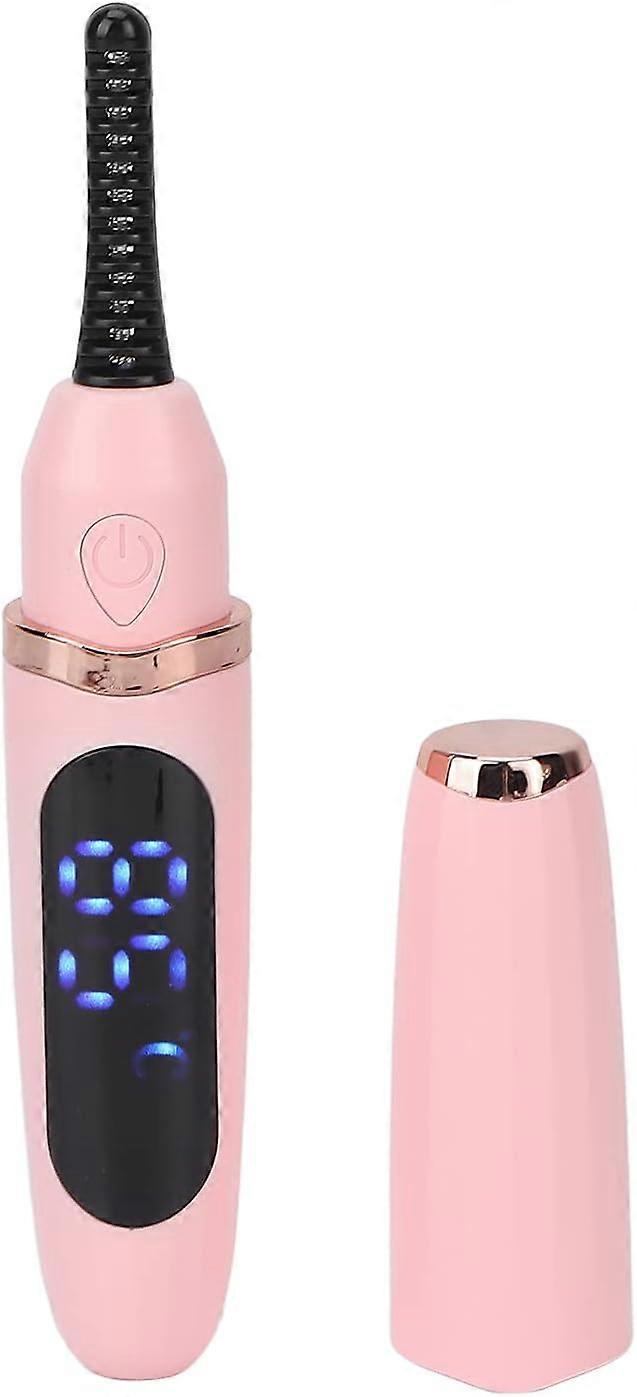 Long-lasting portable electric eyelash curler with three temperature settings
