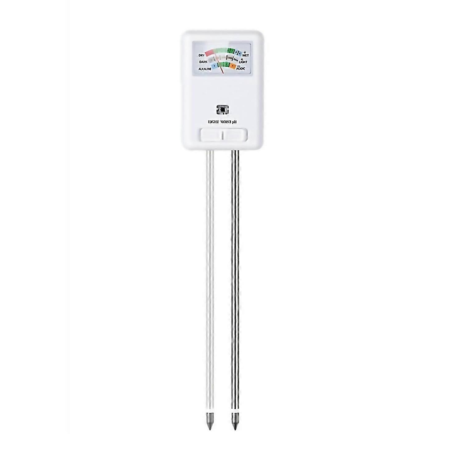 For 3in1 soil meter moisture light and ph tester White
