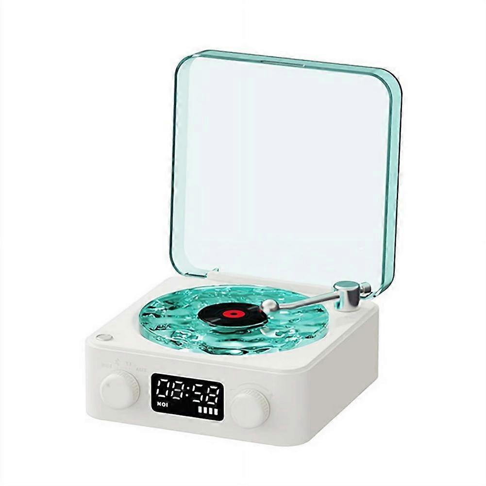 Vinyl Bluetooth Speaker with Adjustable Ambient Lights,Music Player with