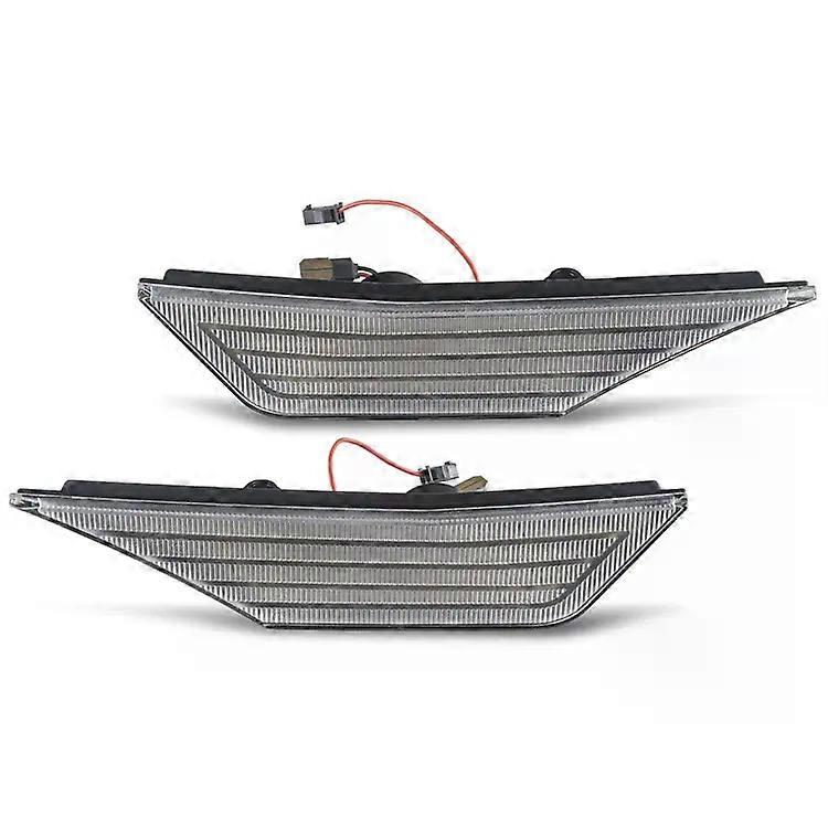 2PCS LED Front Bumper Side Marker Light Turn Signal Lamp Amber/White for Honda Civic 10GEN 2016-2019 No Error