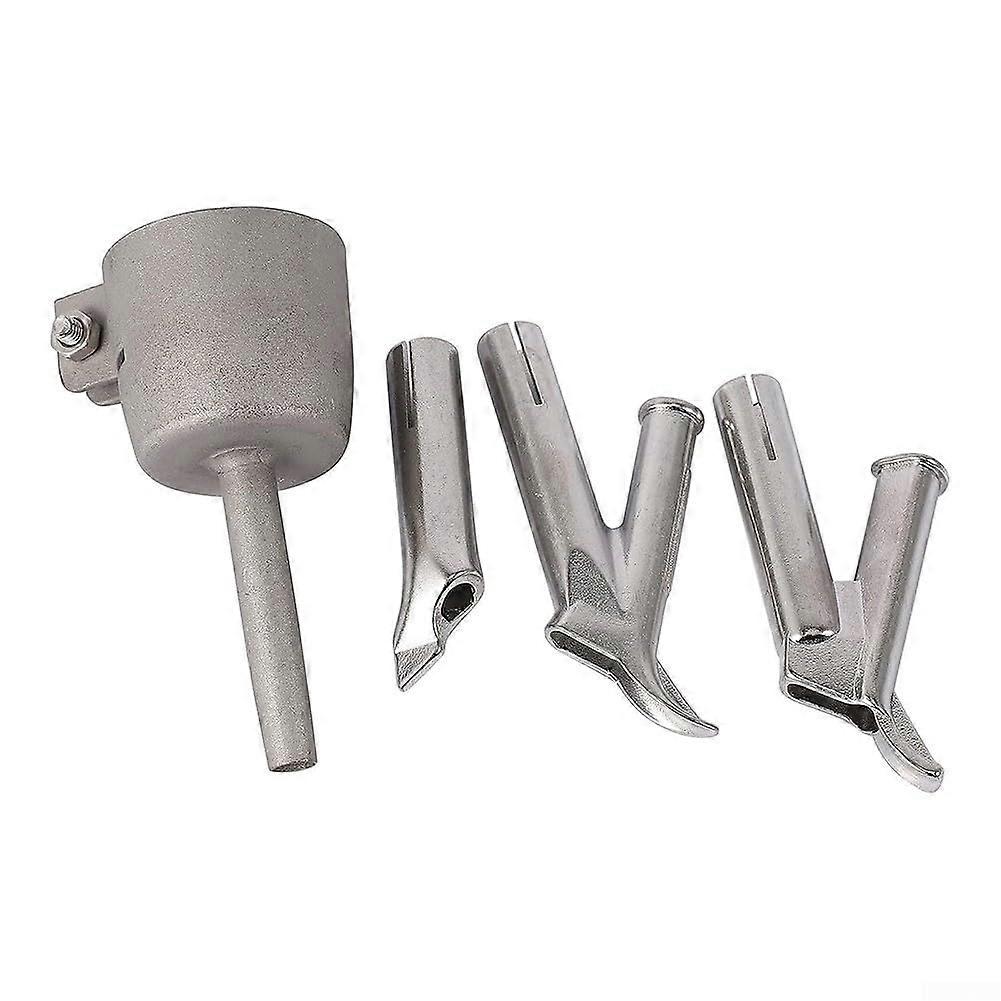 4 Pieces Welding Round Triangle YShaped Nozzle, Hot Air Blower Triangle Speed Nozzle for Welding Various Plastics