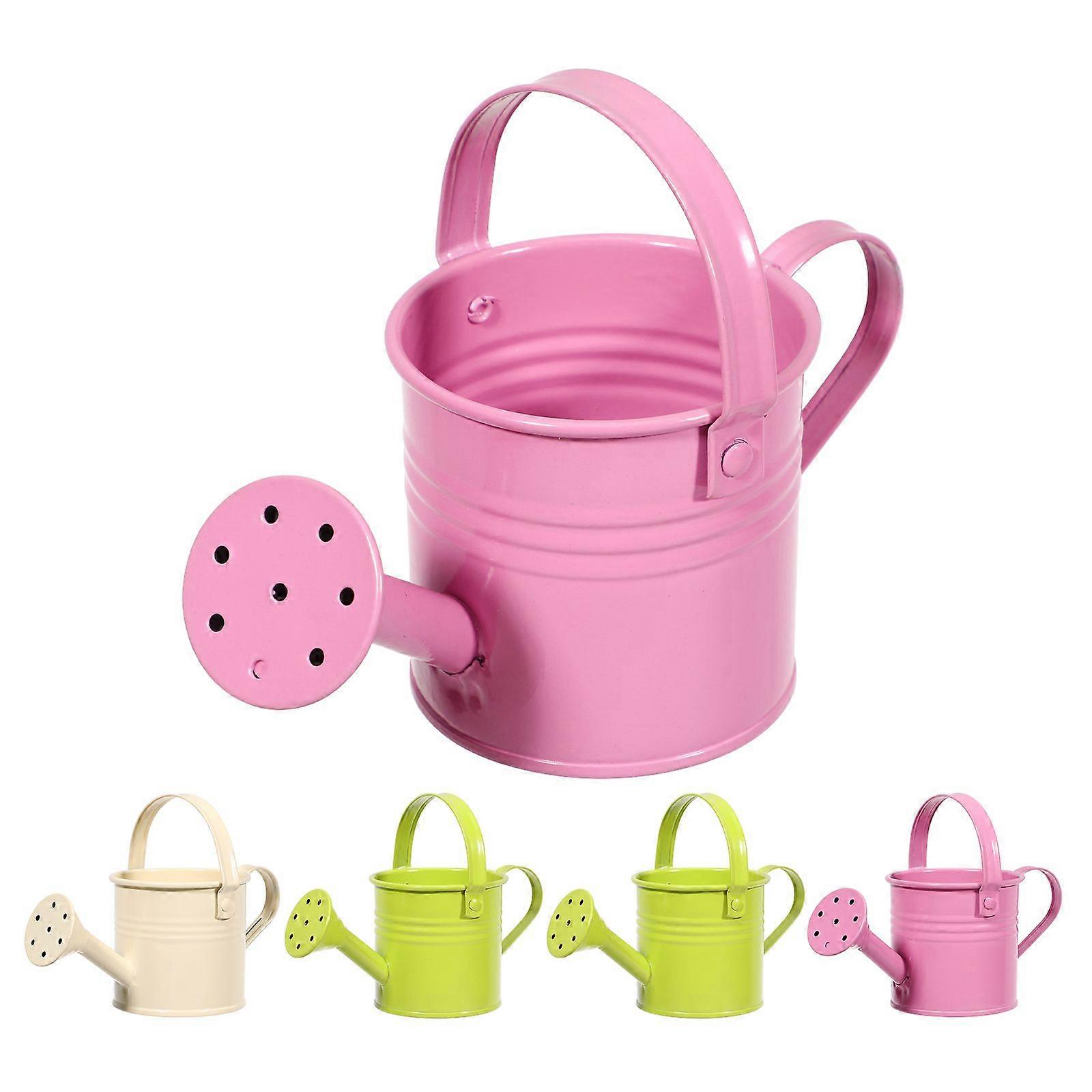 5pcs Creative Watering Tin Simple Watering Pot Durable Iron Sprinkling Kettle Portable Can for Garden Home Plants Flower (Random Color))