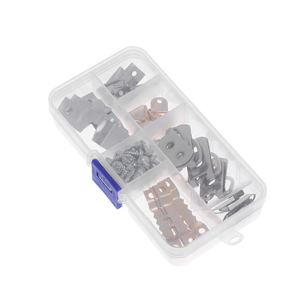 Photo Frame Hanging Hooks Plastic Kit Square and Rectangular for Home Use Transparent Wall Mounting 1Set
