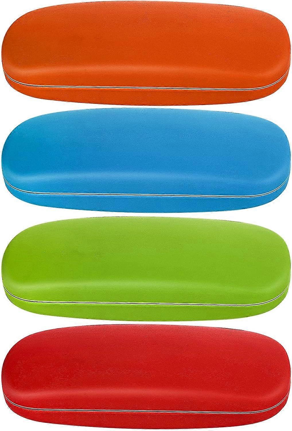 4 Pack Hard Glasses Case, Portable Eyeglass Case Protective Holder Glasses