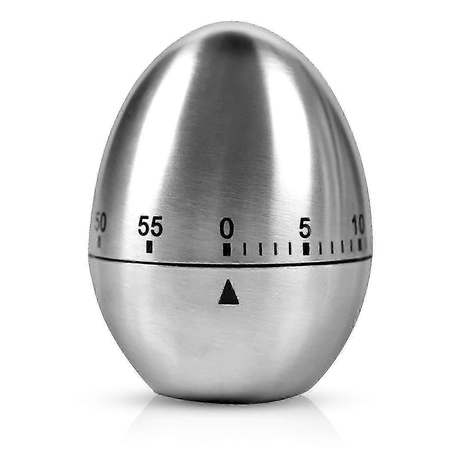 Stainless Steel Mechanical Kitchen Egg Timer - Durable Cooking Tool for Baking & Boiling Eggs