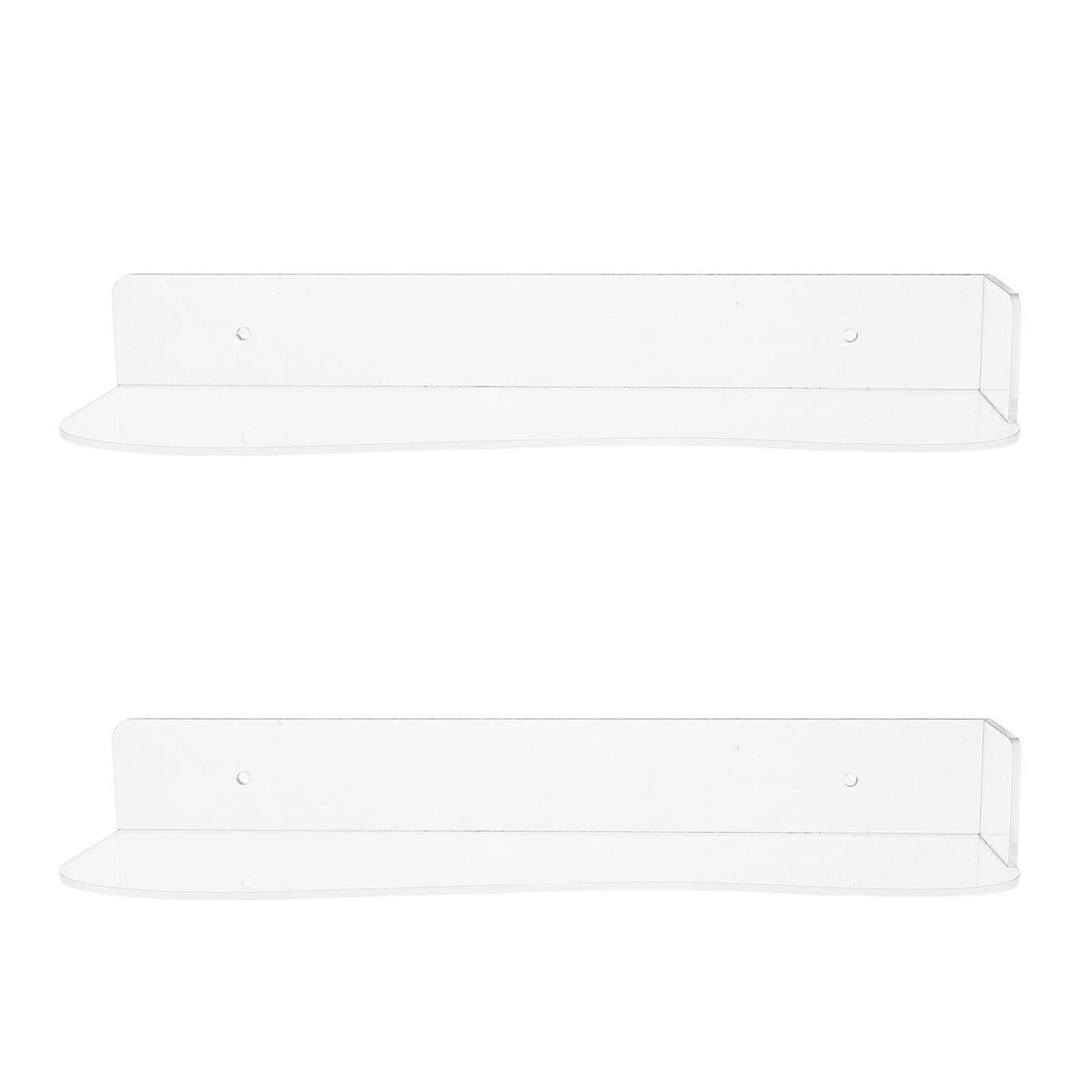 Shoe Display Shelf Clear Acrylic Floating Shelves for Sneaker Collection, Wall Mounted Storage Rack for Bedroom or Hallways