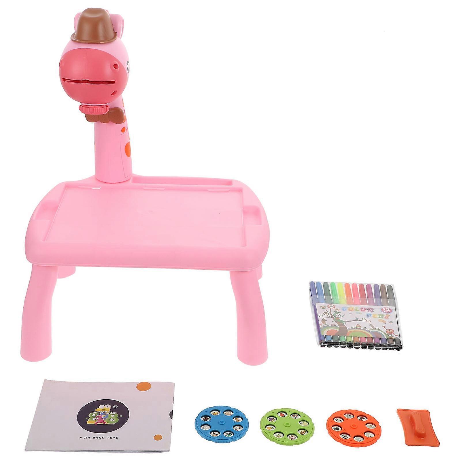 Drawing Board for Kids Toy Classroom Teaching Plastic Pink Learning Aid 1Set