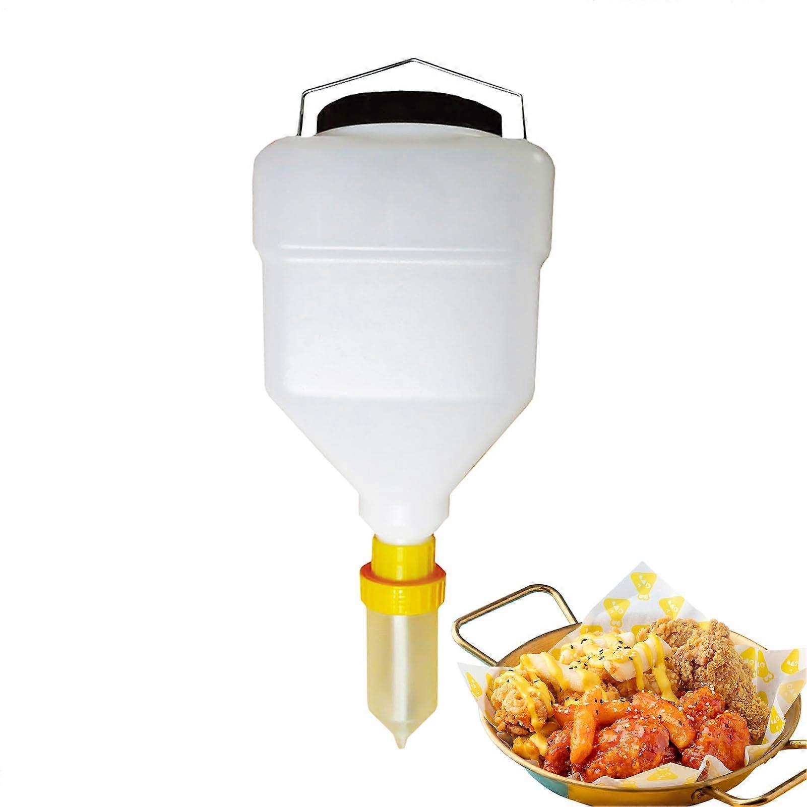 Condiment Dispenser Refillable Sauce Bottle 5.5L LeakProof LargeCapacity For Salad Dressing, Ketchup, BBQ