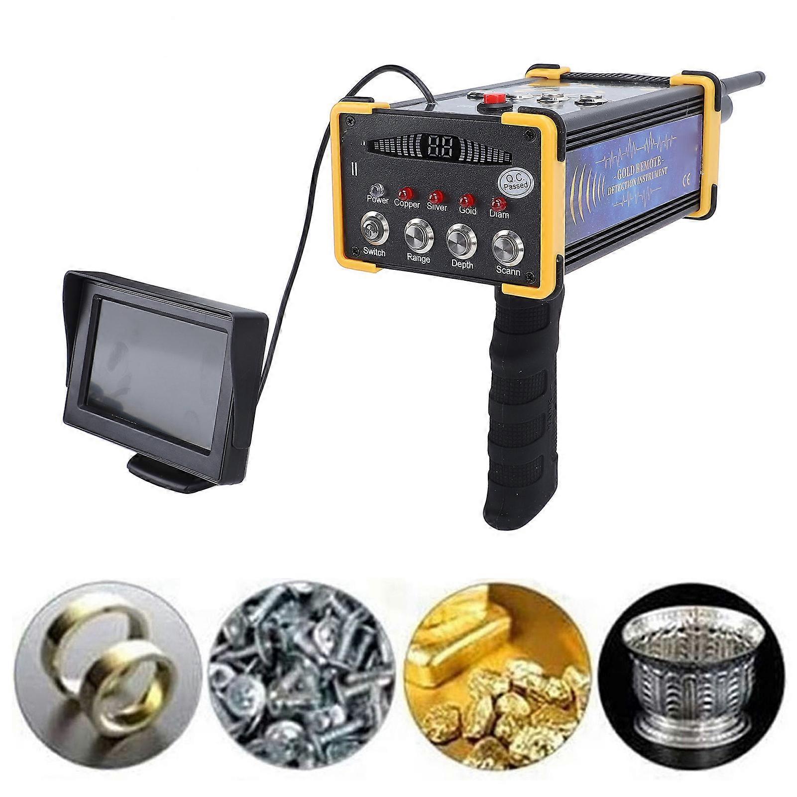 Underground Metal Scanner 49.2ft Depth 3280.8ft Range Yellow Frame