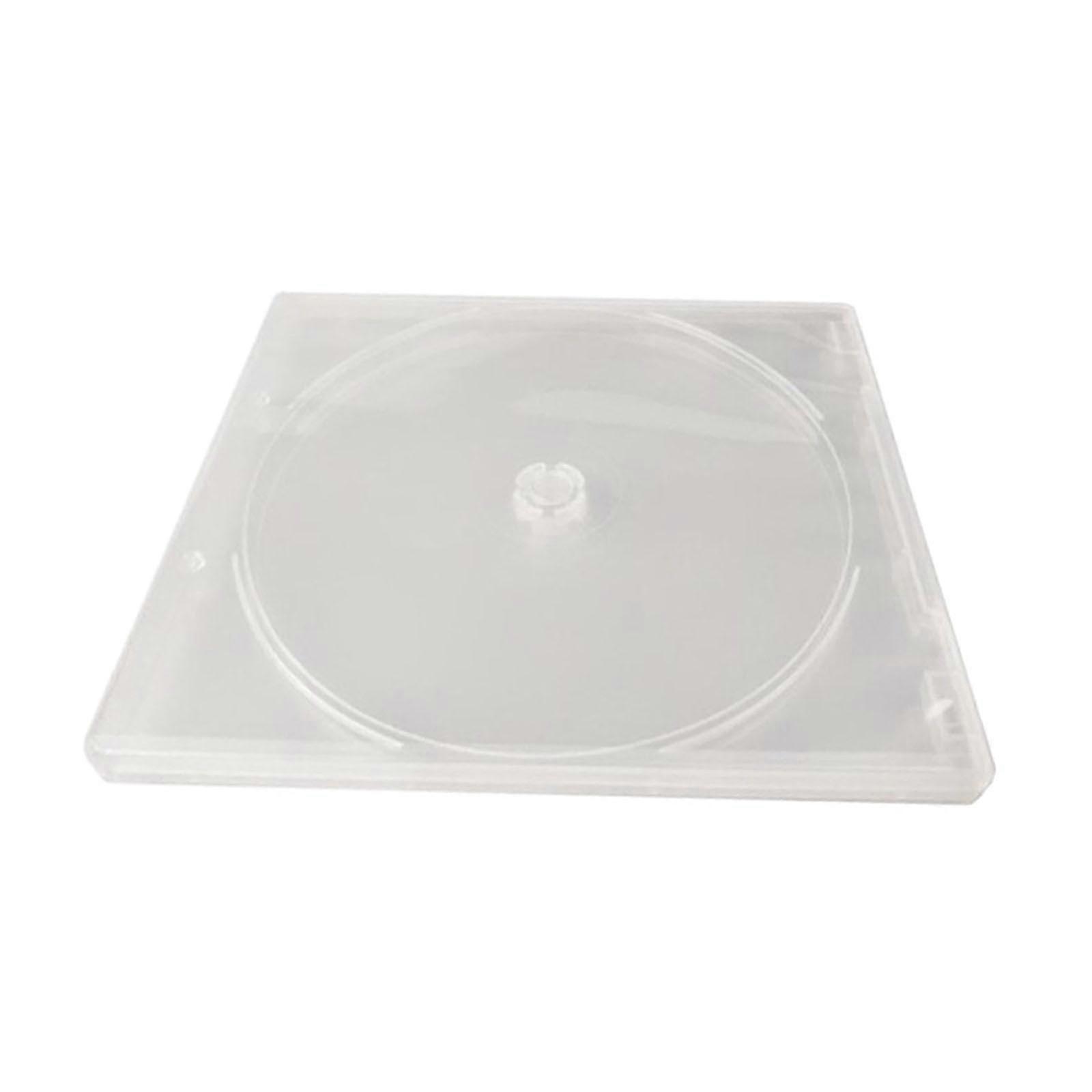Clear CD Cases 10Pack, Portable Waterproof CD/DVD Protection Replacement
