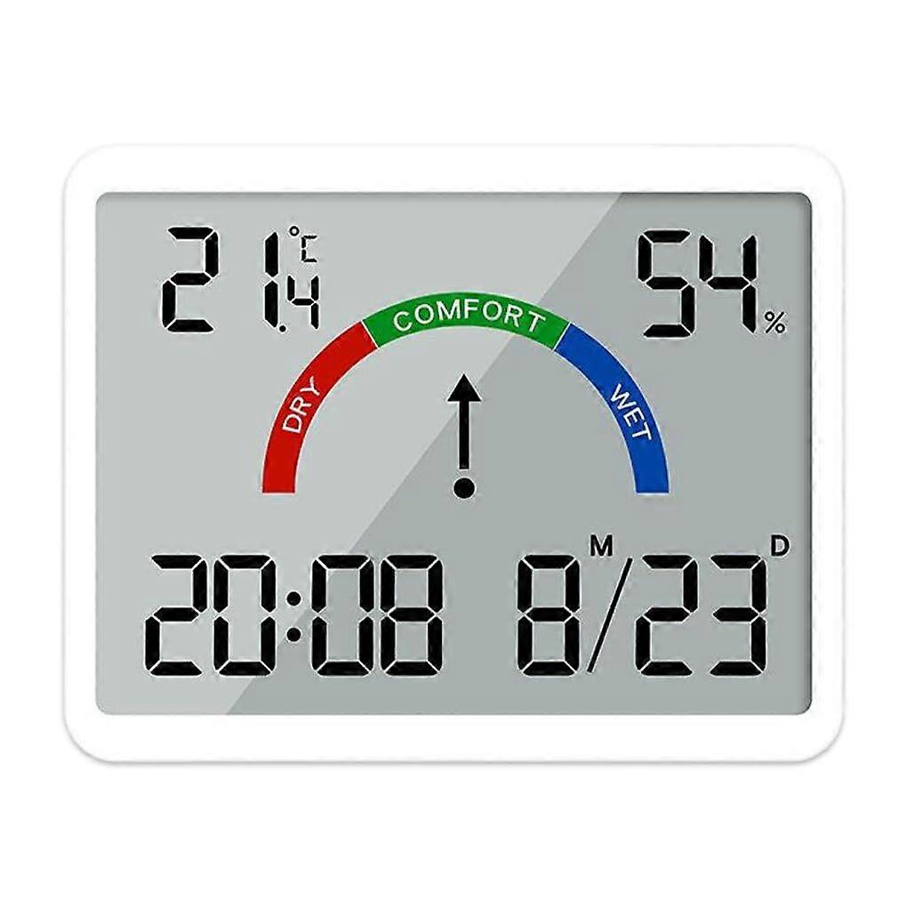 Refrigerator Magnetic Alarm Clock Portable Size Wide Measuring Range Plastic White Model 9905 Accuracy