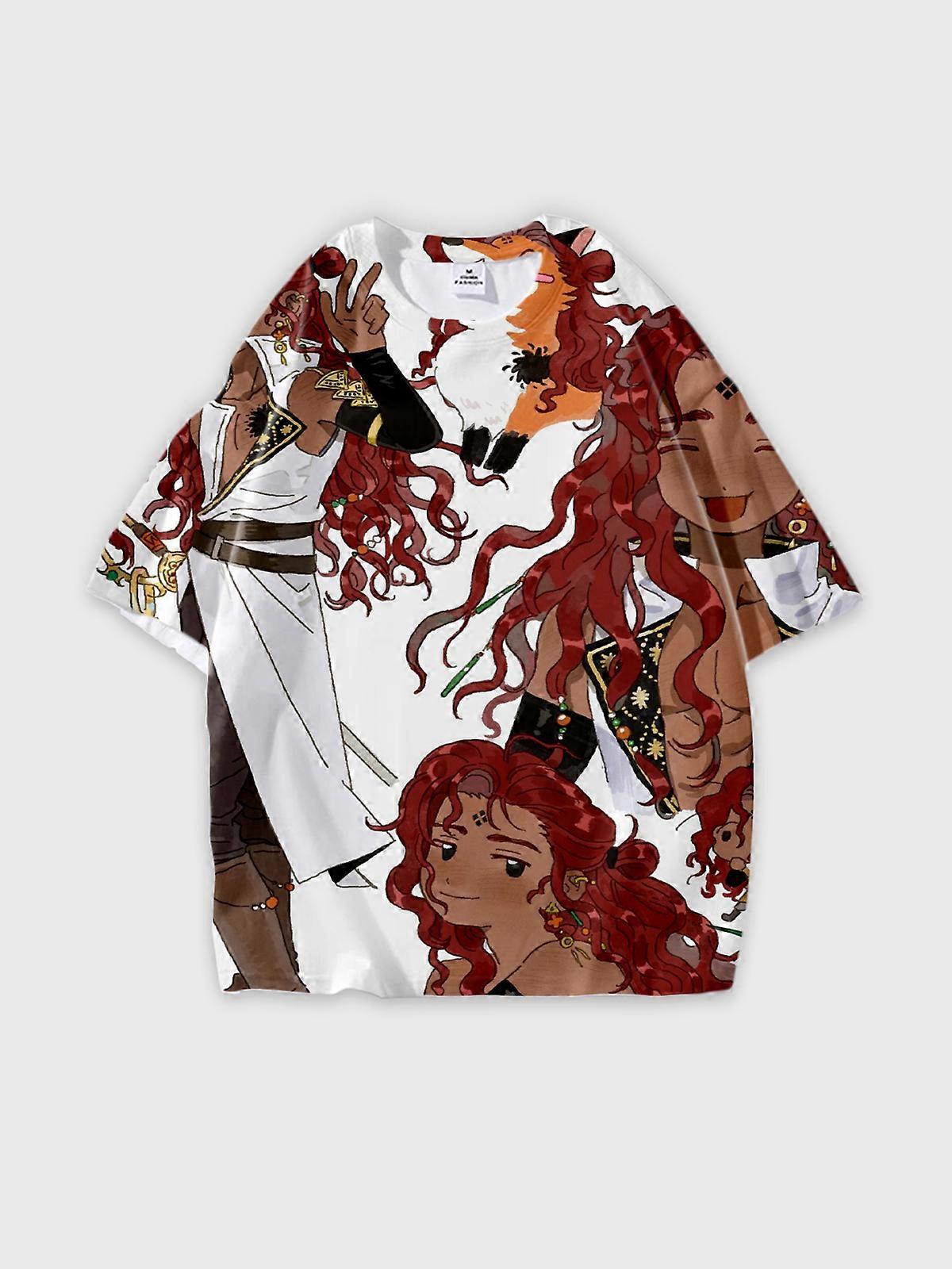 T-Shirt Short Sleeve Round Neck, Summer Casual Loose Graphic Tee, Unisex Sultan’s Game V824