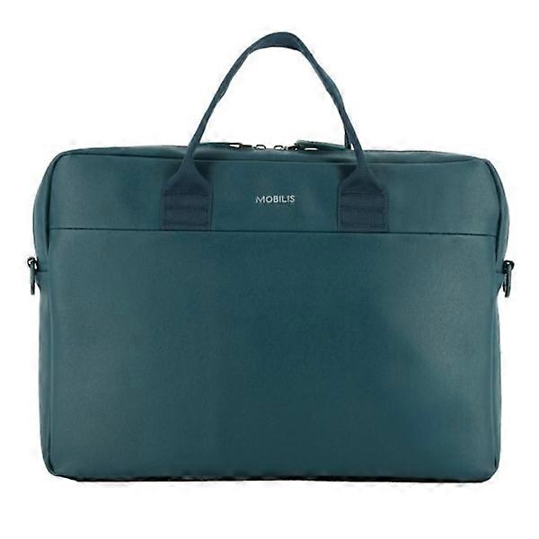 Laptop Bag 11-14", PC/Tablet Shoulder Bag, Compatible MacBook 13", Leather Look, Preussian Blue