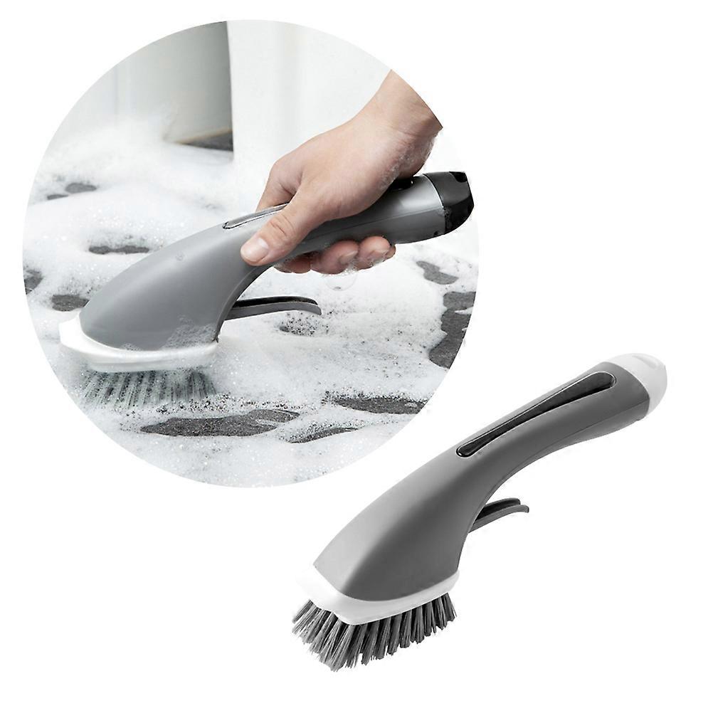 Automatic Detergent Kitchen Cleaning Brush for Pots and Pans with Easy Clean Features Grey 5.9 inch