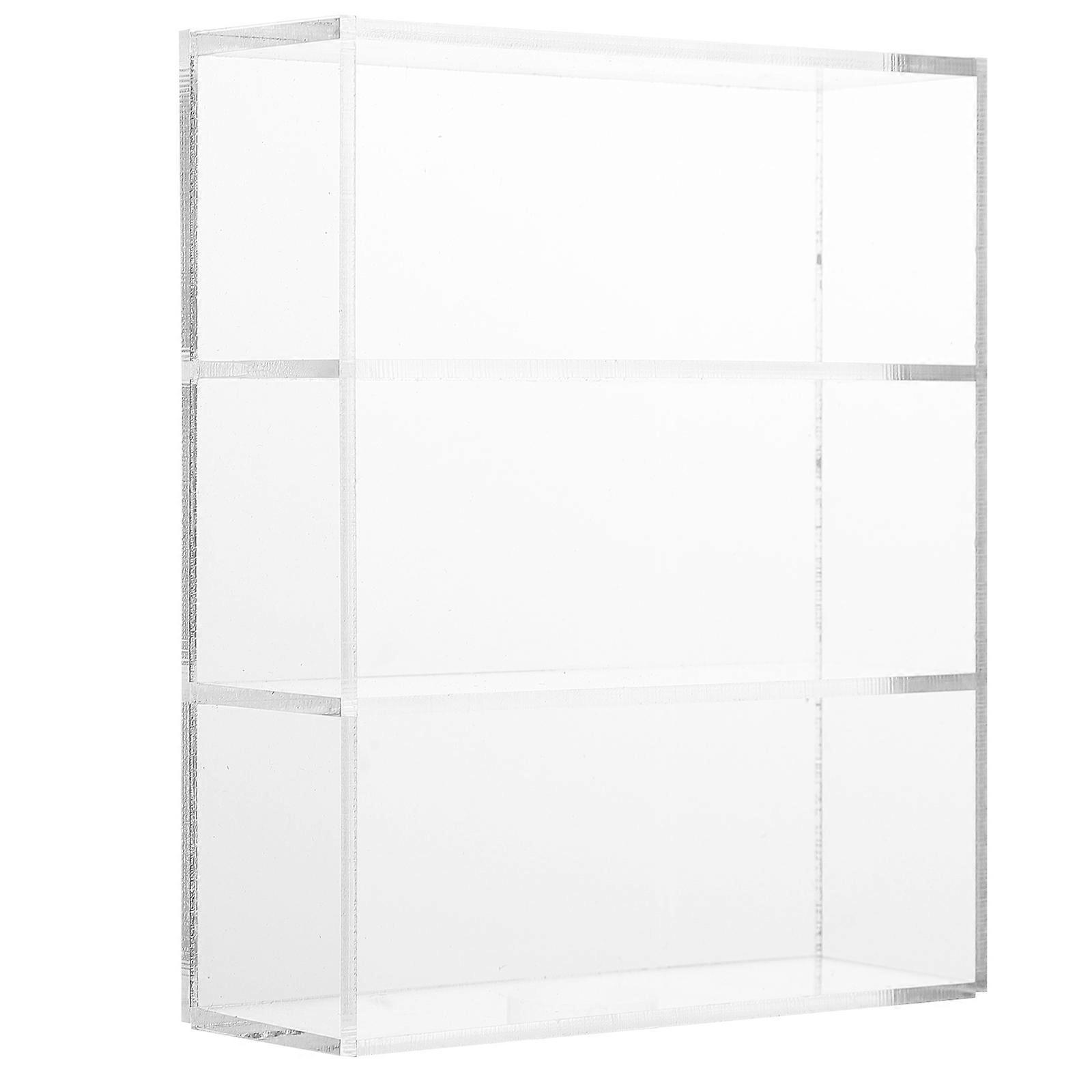 Dollhouse Display Cabinet for Room Box Transparent Acrylic Doll House Accessory 1Set