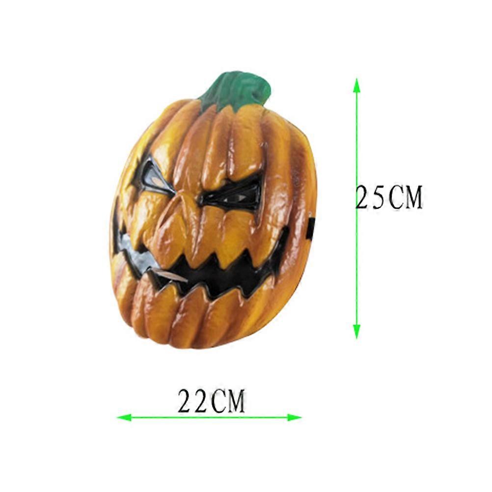 Halloween Mask Pumpkin Face Mask Costume Prop for Masquerade Event Adults 1Set