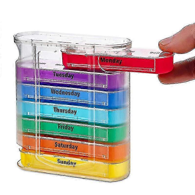 days a week/28 compartments portable drawer-style plastic medicine box moisture-proof