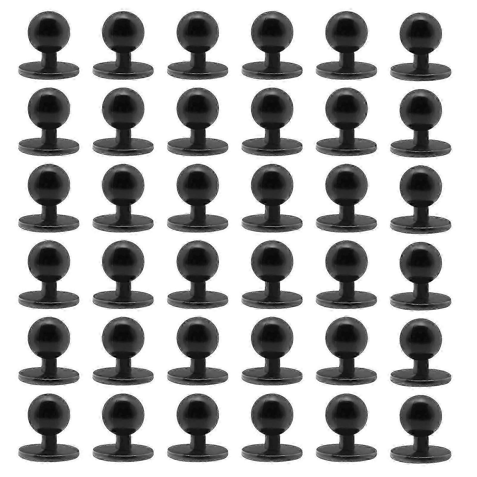 100pcs Chef Coat Buttons Chef Jacket Buttons Black Ball Buttons Chef Coat Round Buttons Replacement Clothing Accessories