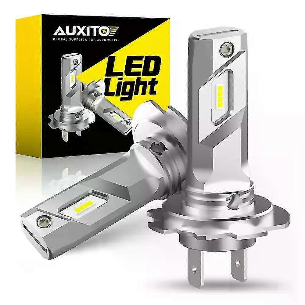 2pcs H7 Led Lampen Leuchten Scheinwerfer für Auto Weiß Super Bright Lüfterlos 1:1 Mini Design Auto Scheinwerfer H7 Led Lampe 12v 6500k