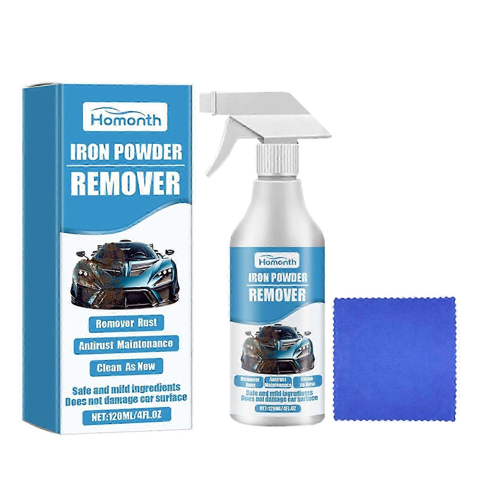 Rust Stain Remover Powder Portable Rust Remover Spray Car Care Supplies
