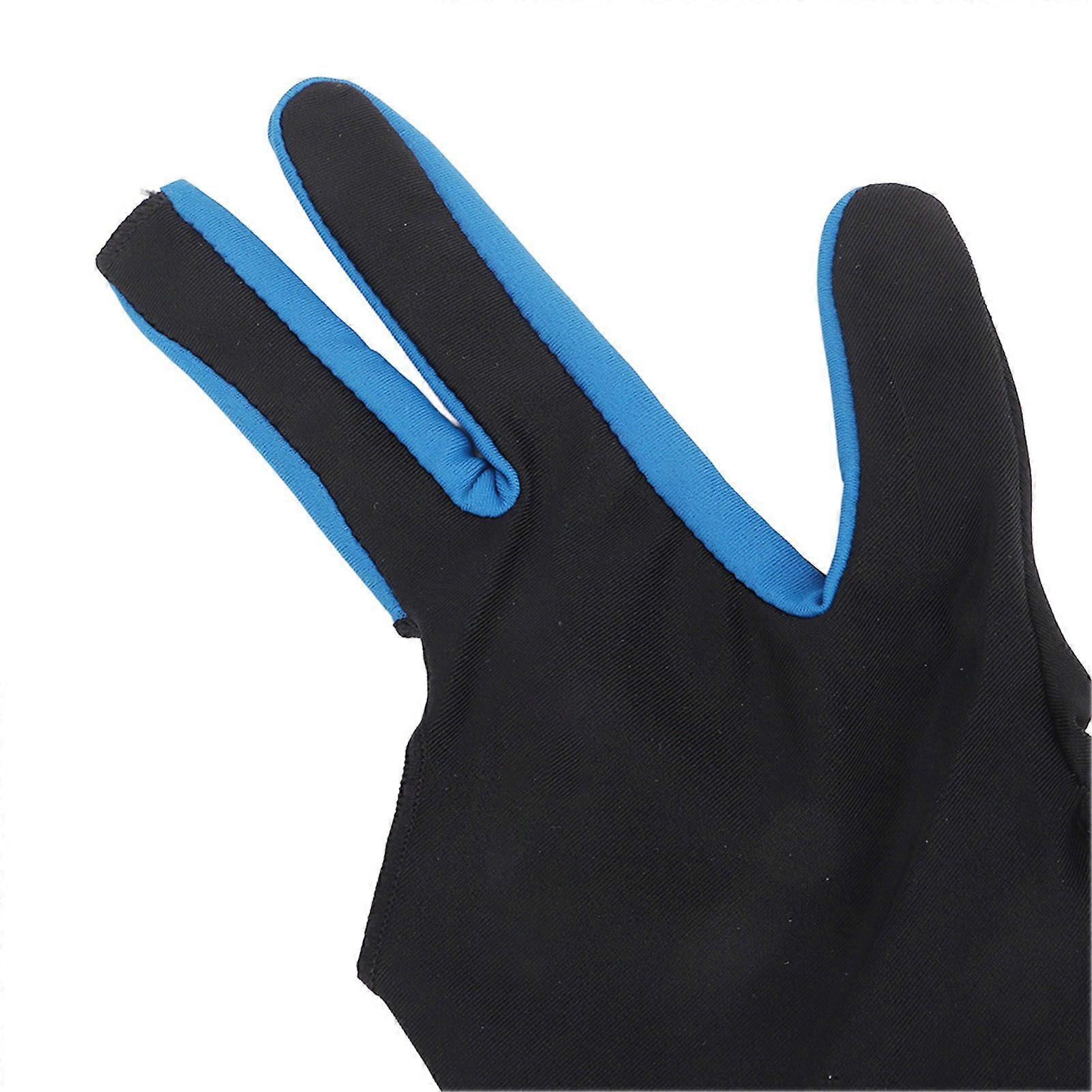 Billiard Pool Gloves 3 Fingers Cue Gloves Shooters Snooker Cue Sport Glove for Left Right Hands L