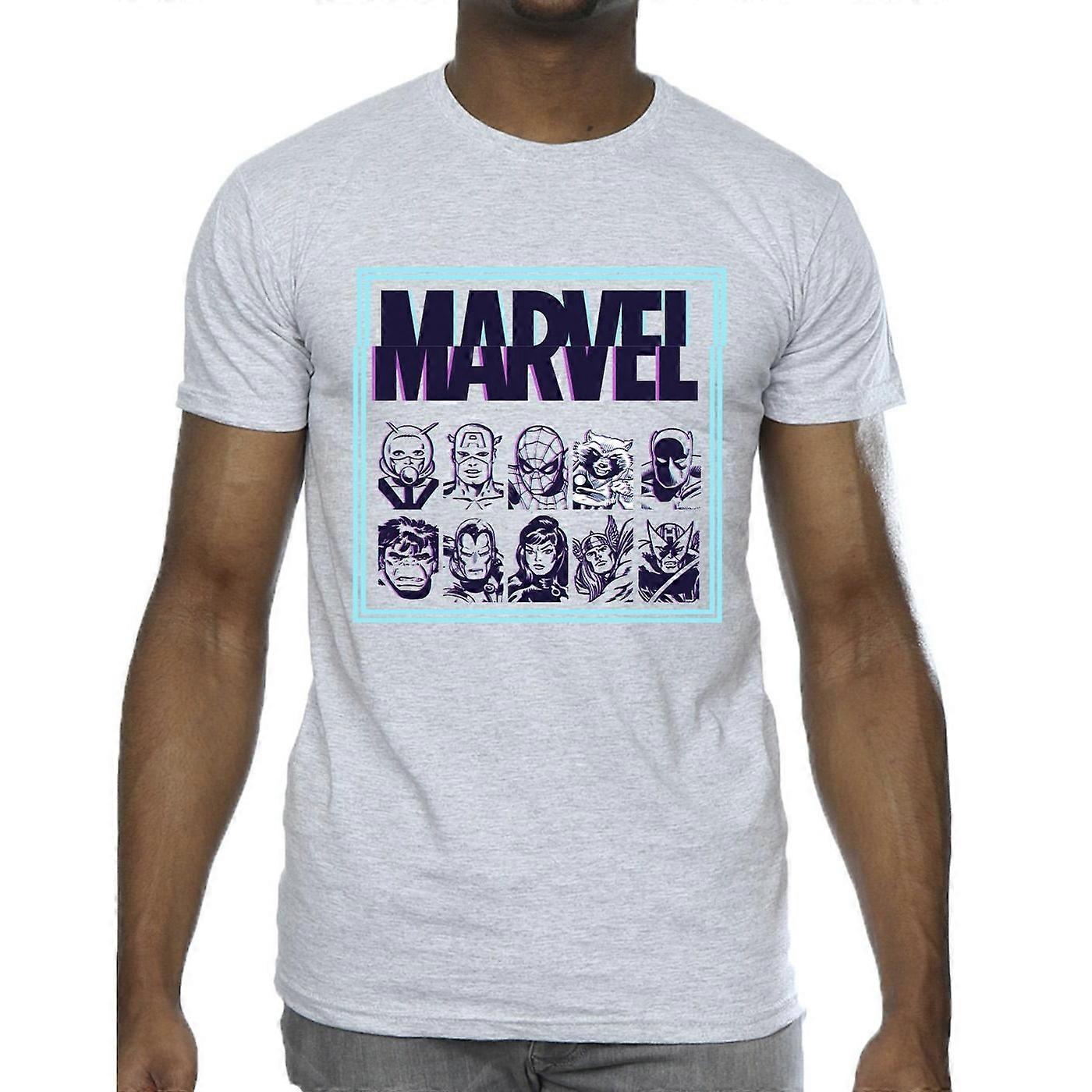 Camiseta Glitch da Marvel Mens Comics