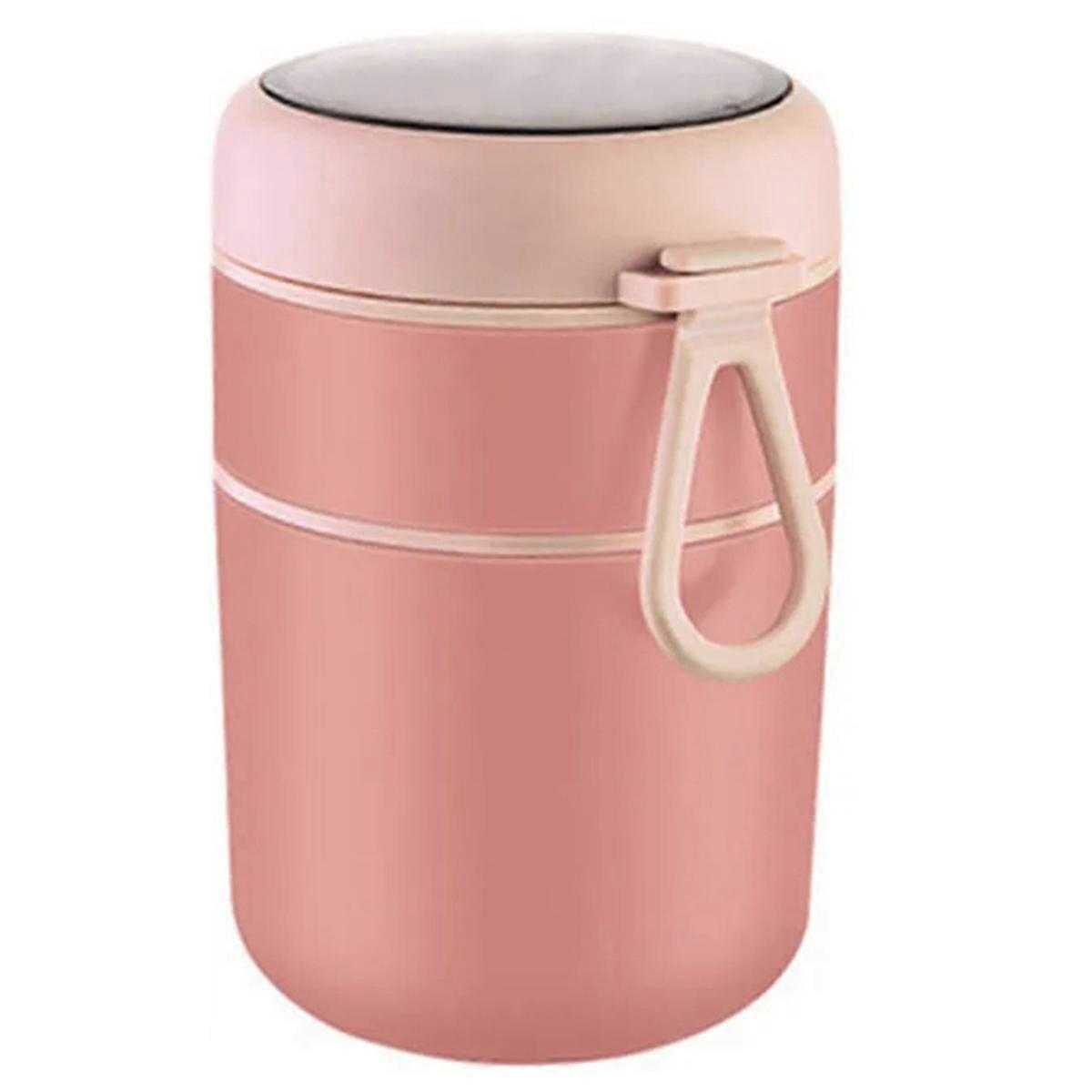 Food Insulation Jar Food Insulation Container Stainless Steel Lunch Box Suitable for Students and Office Workers 710ml C