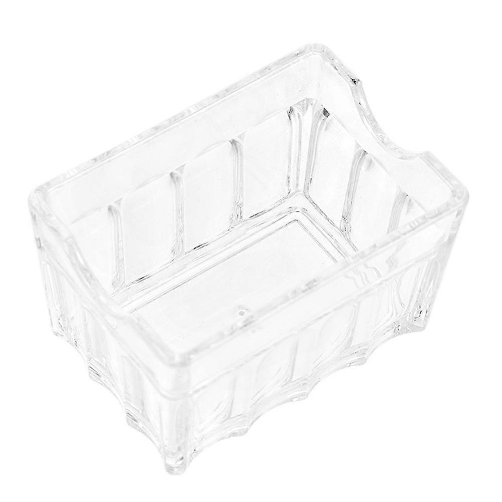 Transparent Acrylic Sugar Packet Holder for Storage Use Desktop Storage Container