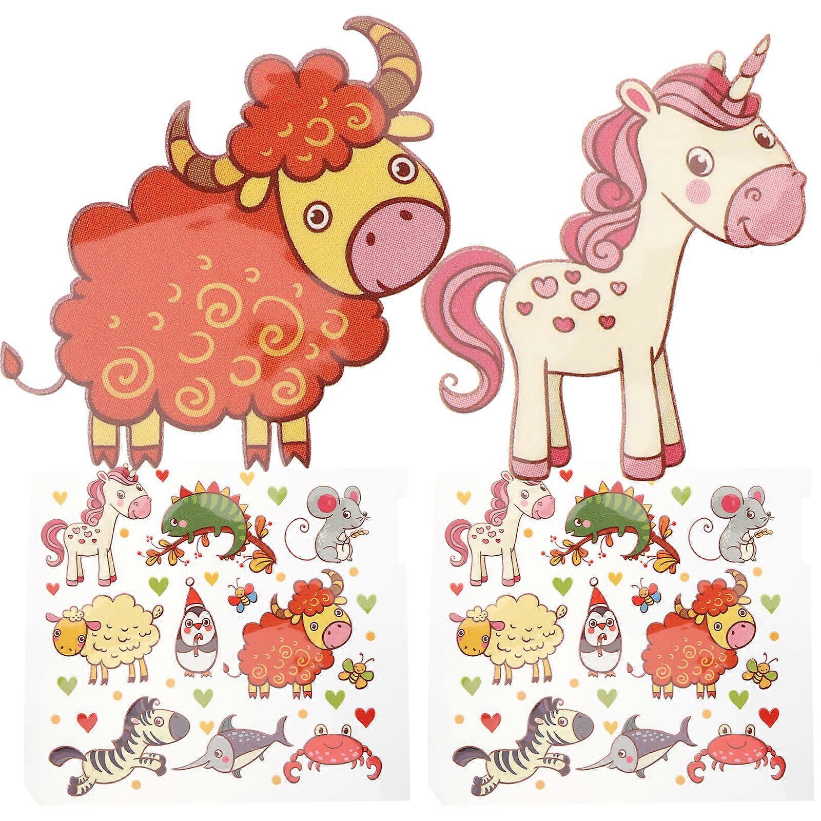 Animal Heat Transfer Paper Iron on Transfer Paper for T Shirts 2 Sheets