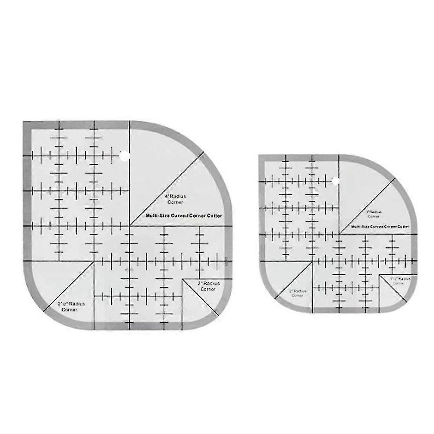 Curved Corner Cutter Ruler DIY Crafts Patchworks Sewing Ruler