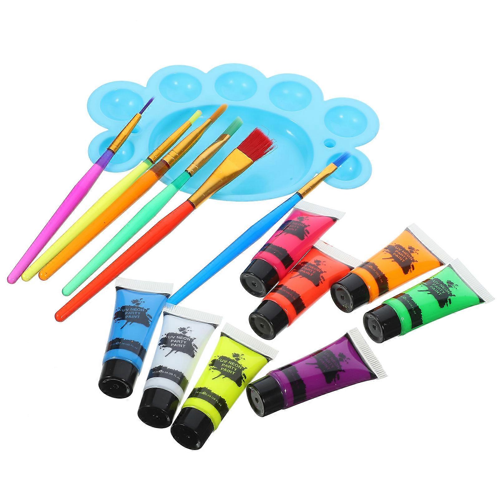Glow in The Paint Kit for Human Body Multi Color Water Soluble Set