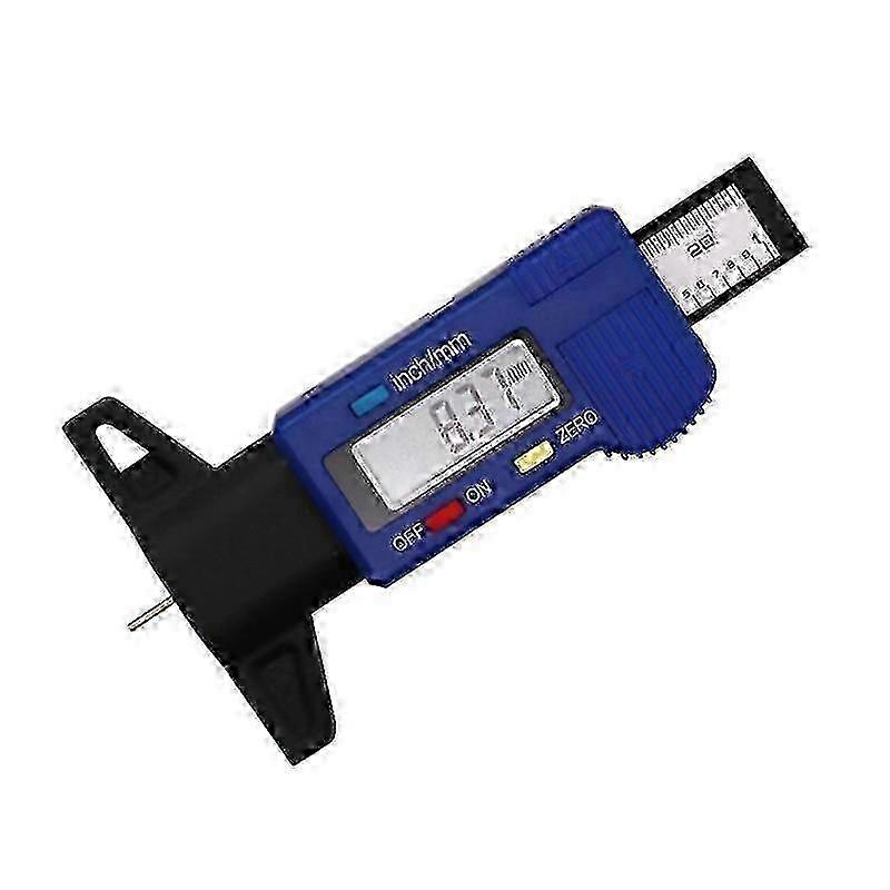 LCD Digital Tire Thread Depth Gauge 0-25.4mm Meter Measurer Tread Checker Tire