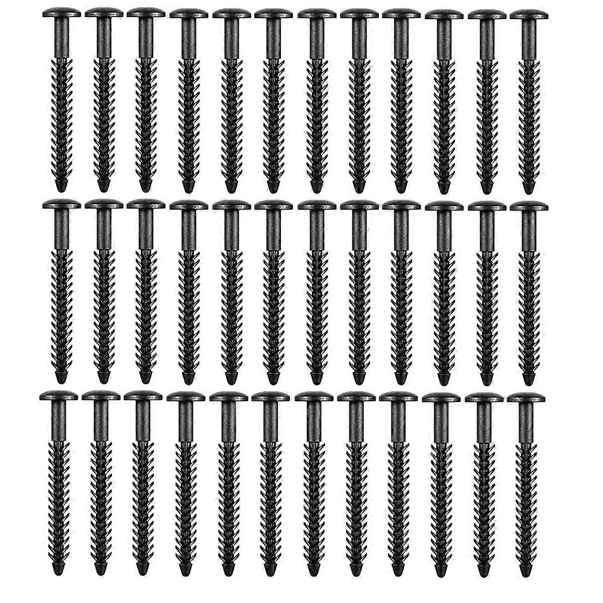 36Pcs 3 Inch Vinyl Shutter Fastener Window Panel Peg Lok Pin Pegs Screws Shutter Spikes Anchor (Black)
