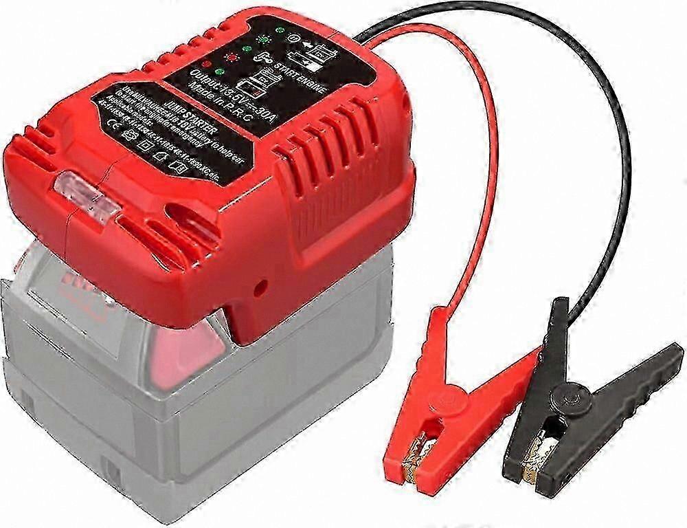 18V Lithium-Ion Battery Jump Starter Cable, 11AWG 30A Car Charger for Power Tools