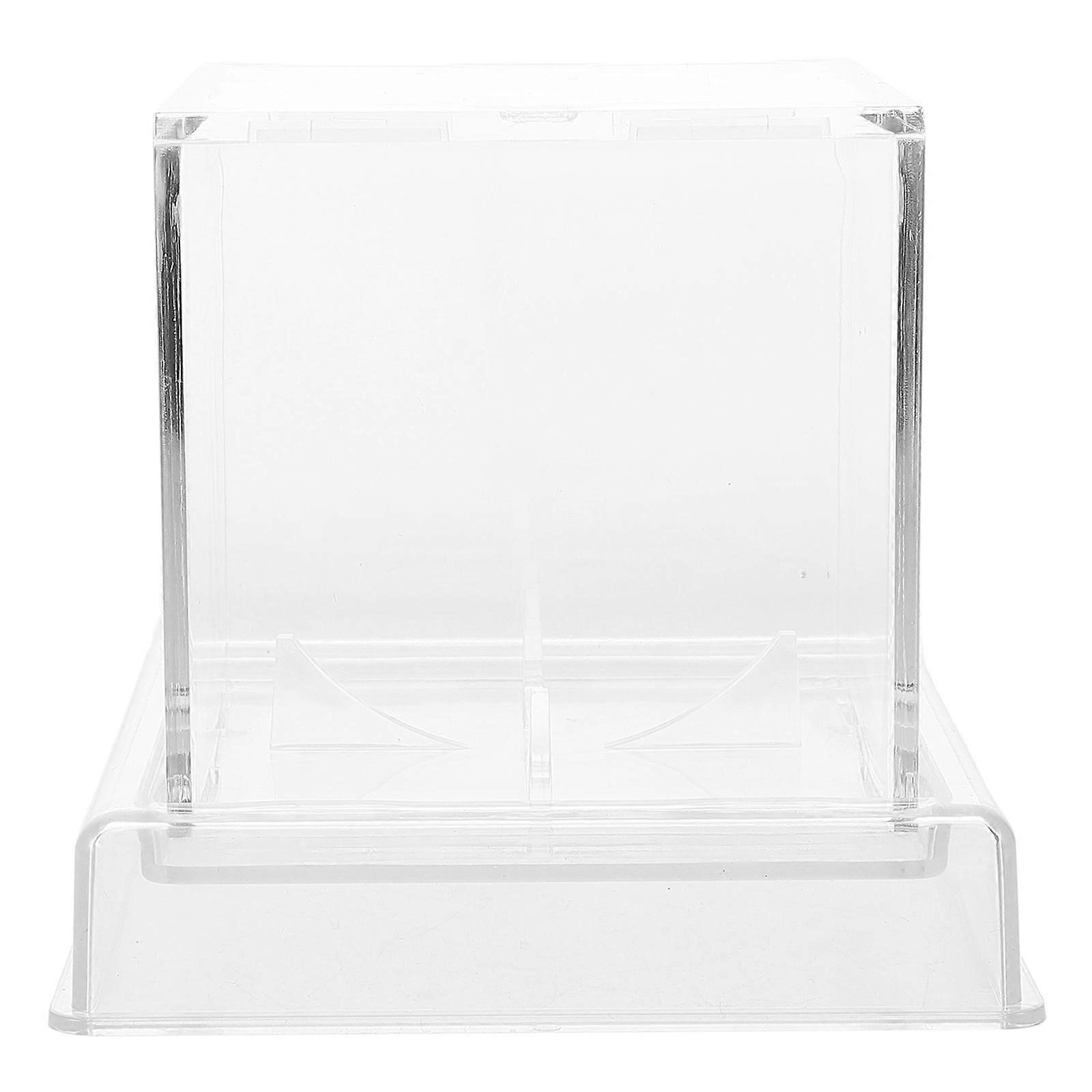 Transparent Baseball Display Case for Sports Enthusiasts 3Pcs Acrylic