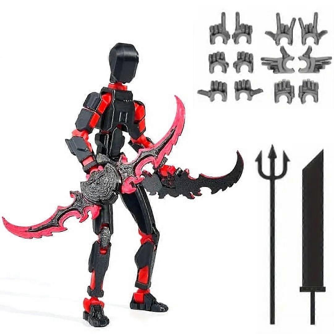 Multi Jointed Movable Robot 3D Printed Mannequin Toys lucky PVC Model 13 Full Body Activity Robot -23