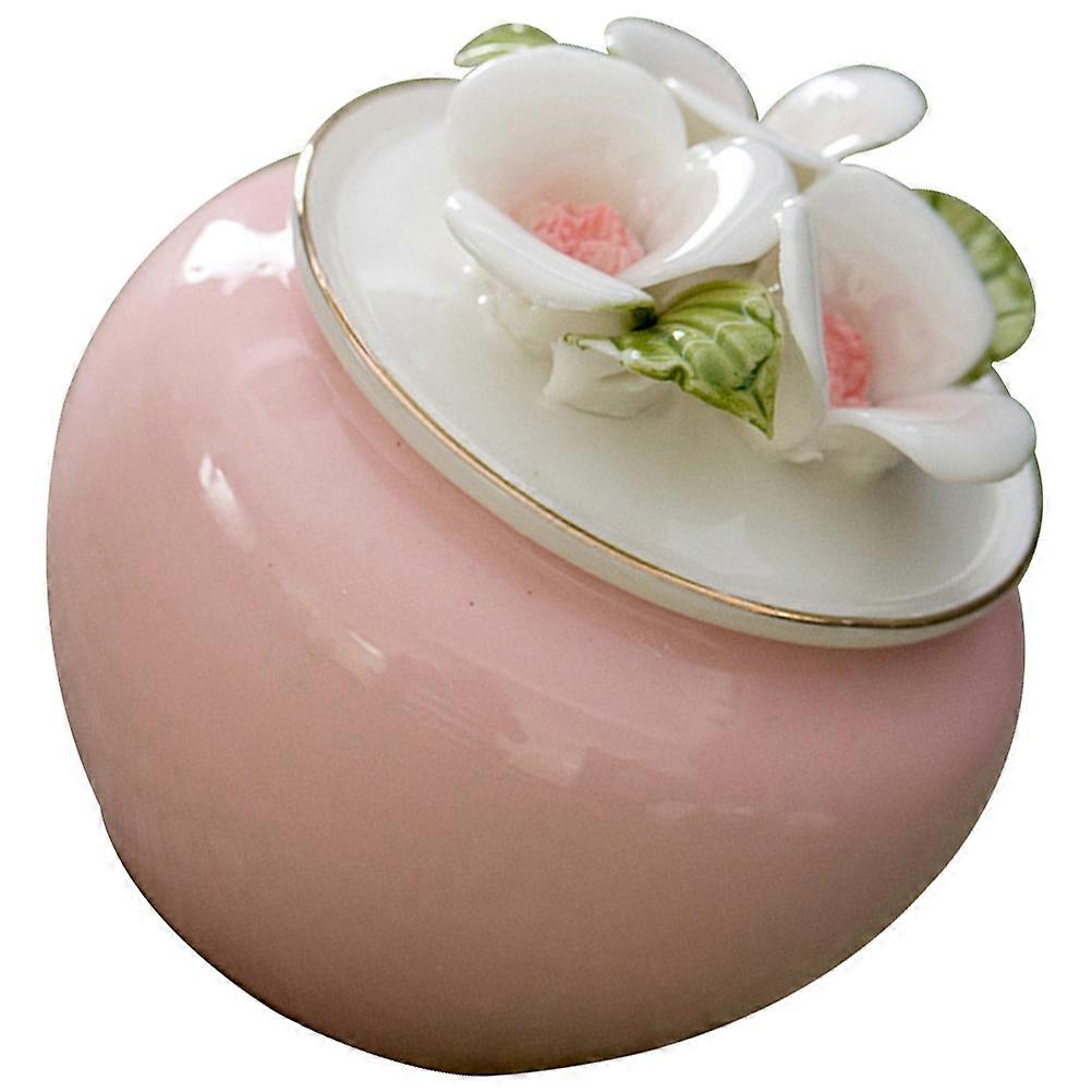 Cylindrical Cake Storage Jar Kitchen Decorative Tea Container Pink 4Pcs
